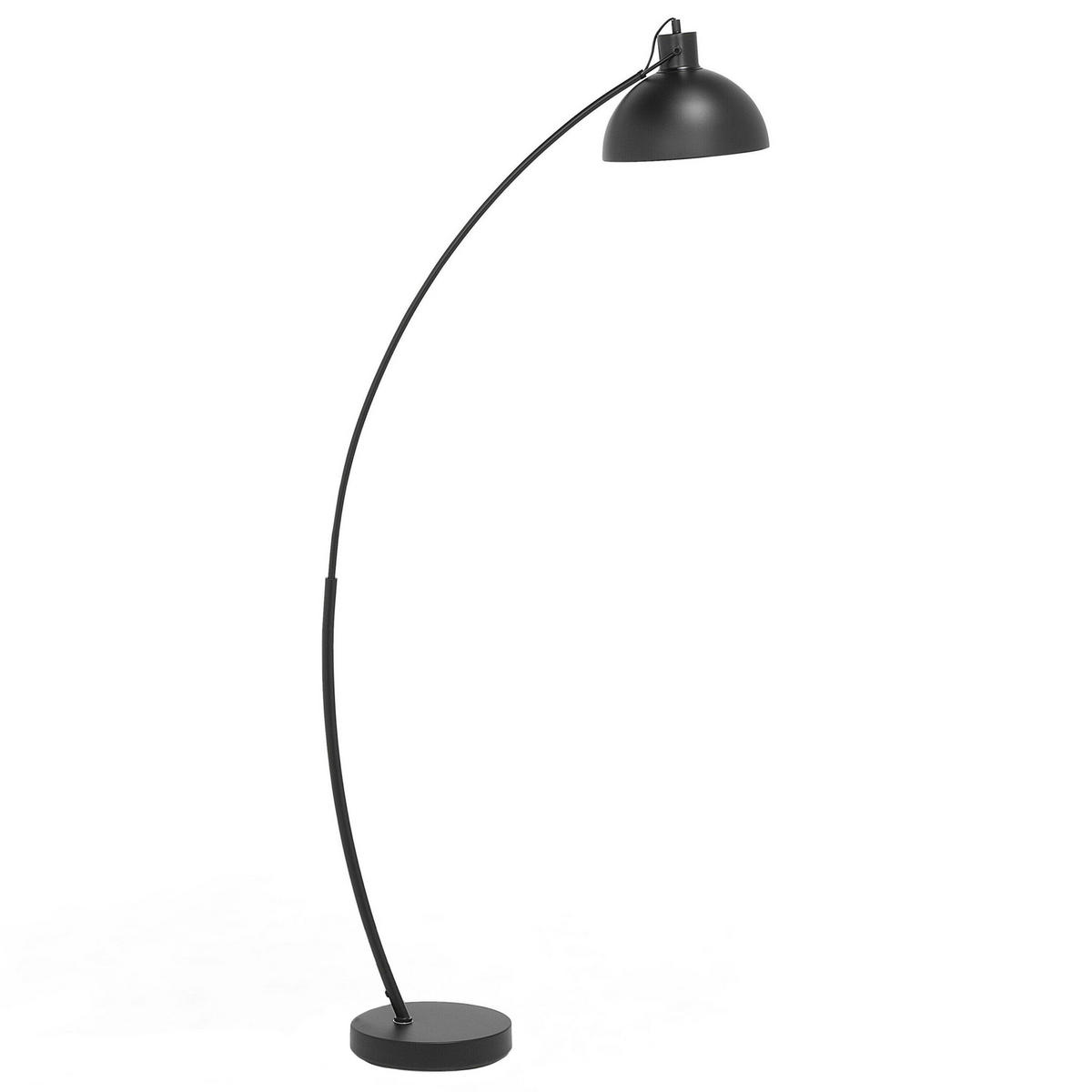 STEHLAMPE Dintel 25/25/155 cm - Schwarz, Metall (25/25/155cm) - Beliani