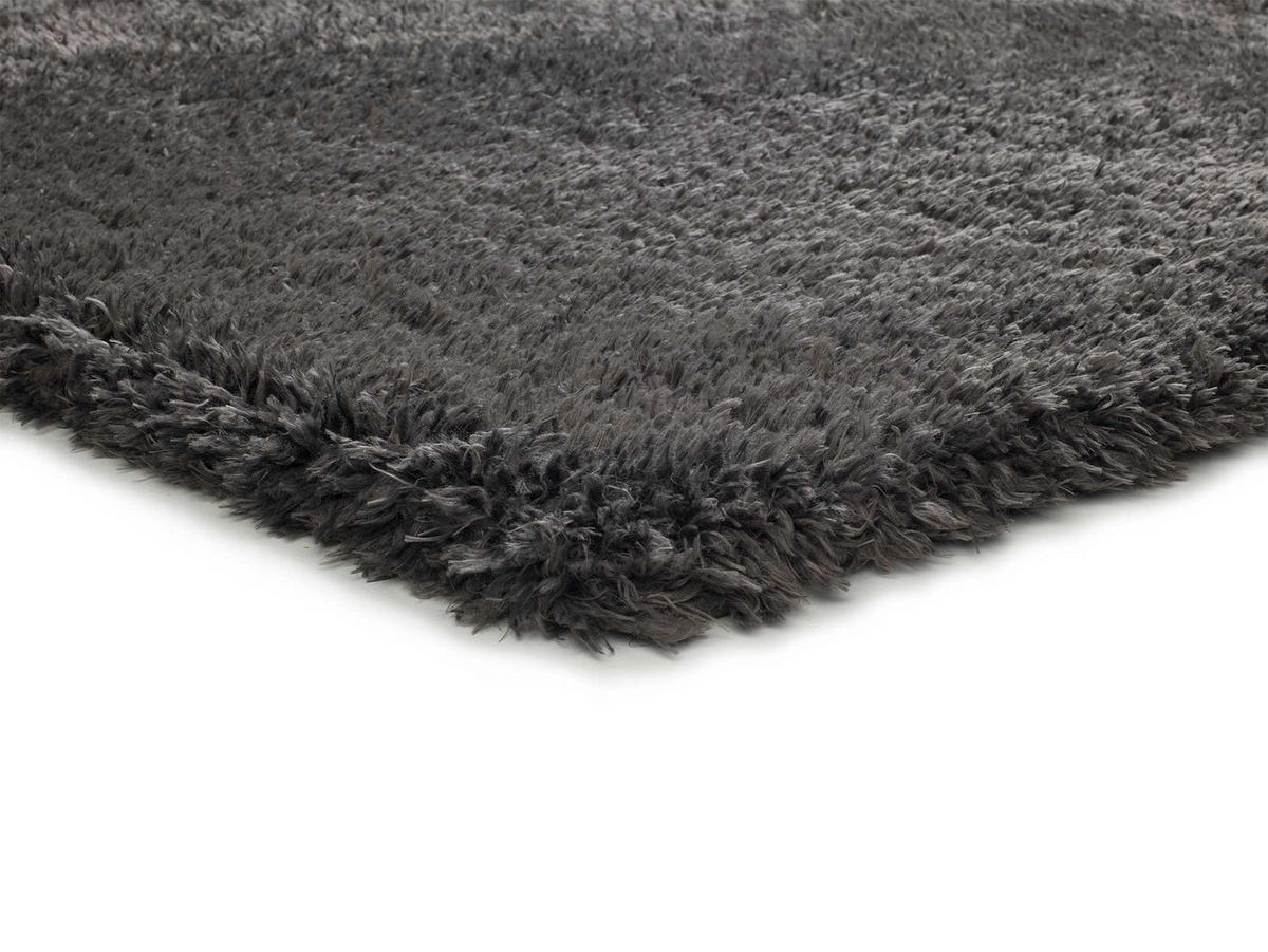 HOCHFLORTEPPICH Anthrazit Shaggy Rec Ant 140/200 cm - Anthrazit, Naturmaterialien/Textil (140/200cm) - Atticgo