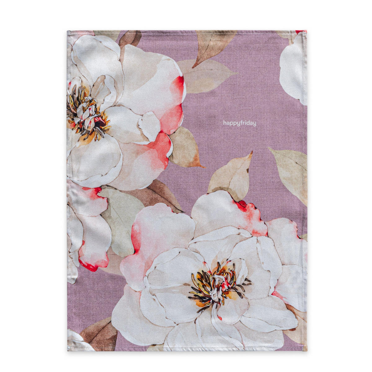 GESCHIRRTUCH (2 tlg) white peonies 70x50 cm mehrfarbig - Multicolor, Textil (70/50cm) - Happy Friday