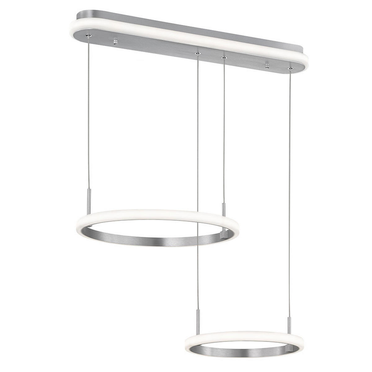 LED HÄNGELEUCHTE Metall Silber gebürstet - Silberfarben, Metall (40/63/150cm) - Wofi