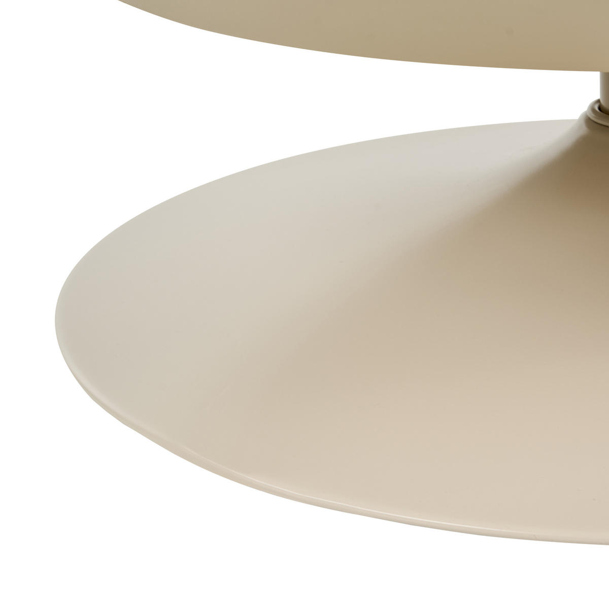 DREHSESSEL Kunstleder Beige Nolvik - Beige, Textil/Metall (82/82/85cm) - Beliani