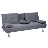 3-SITZER-SOFA Anthrazit - Anthrazit, Textil (166/77/81cm) - MCW