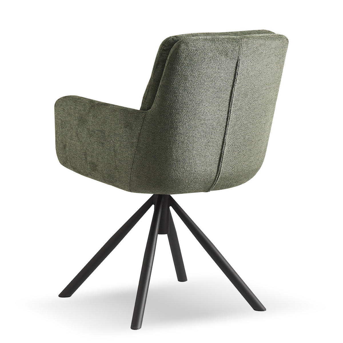 ARMLEHNSTUHL CAZAR Grün - Grün, Textil/Metall (57/90/68cm) - B&D Home