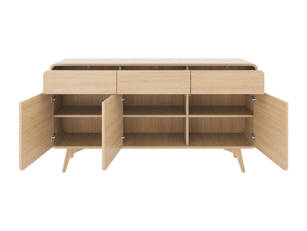 SIDEBOARD - 160 cm x 39 cm - Holz, Platte - Naturfarben Hell JALEMO - Naturfarben, Holz (160/84/39cm) - Vente-Unique