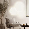 LED-WANDLAMPE Hive Weiß Ø 45/55cm - Weiß, Metall (90/4.4/90cm) - s.luce