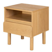 NACHTKOMMODE - Teilmassivholz - Eichefarben, Holz/Holzwerkstoff (48/55/40cm) - home24