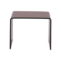 NACHTTISCH - 50 cm x 40 cm - Glas - Transparent, Braun - SUZANA - Transparent/Braun, Glas (50/40/40cm) - Vente-Unique