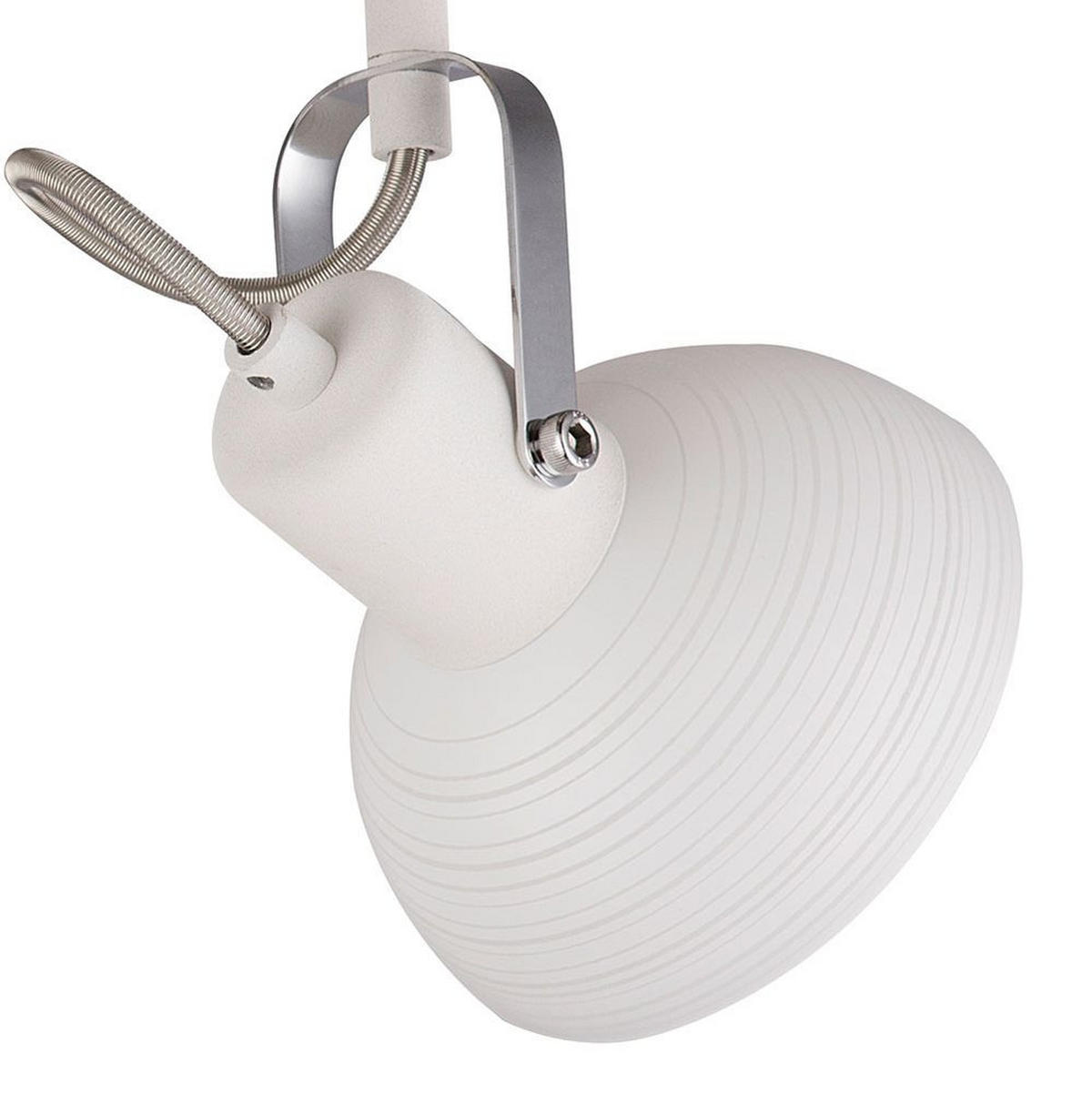LED DECKENLEUCHTE AMORY Weiß beweglich App-Steuerung - Weiß, Glas (35/12.2/23cm) - Globo Lighting