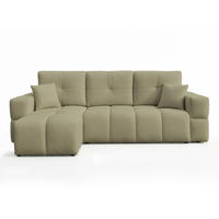 ECKSOFA BUENO mit Schlaffunktion und Bettkasten Grün - Grün, Kunststoff/Textil (250/148cm) - Idohome