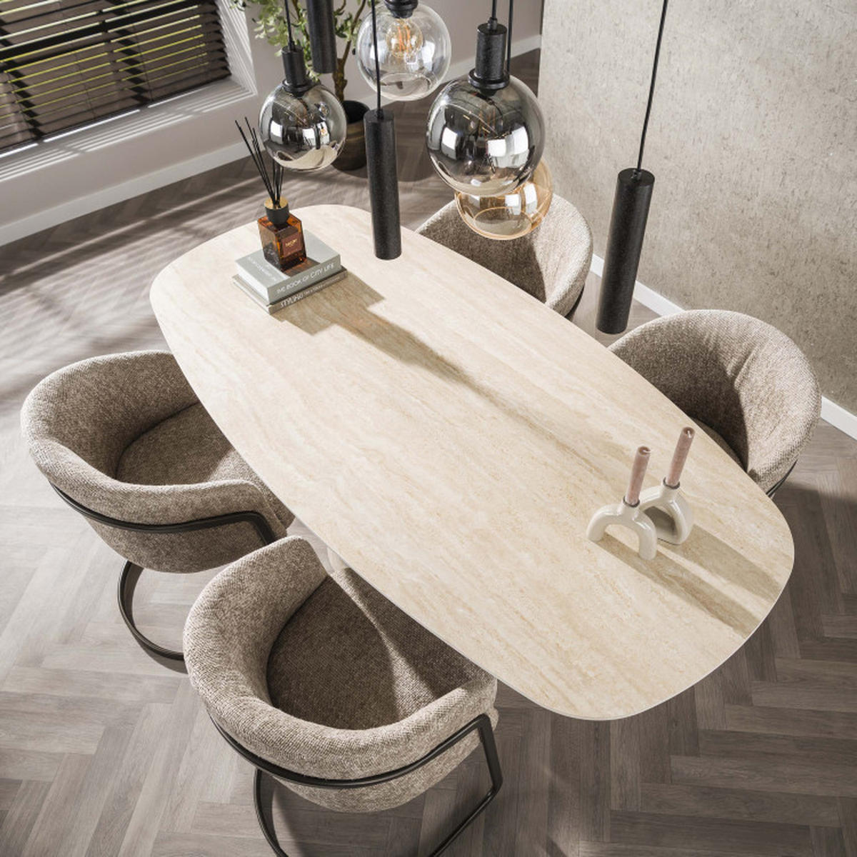 ESSZIMMERTISCH Elio Beige 90/180/76 cm - Beige, Textil (90/180/76cm) - Hoyz Collection