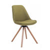 BESUCHERSTUHL Stoff grün - Eukalyptusholzfarben/Grün, Holz/Textil (48/84/56cm) - CLP