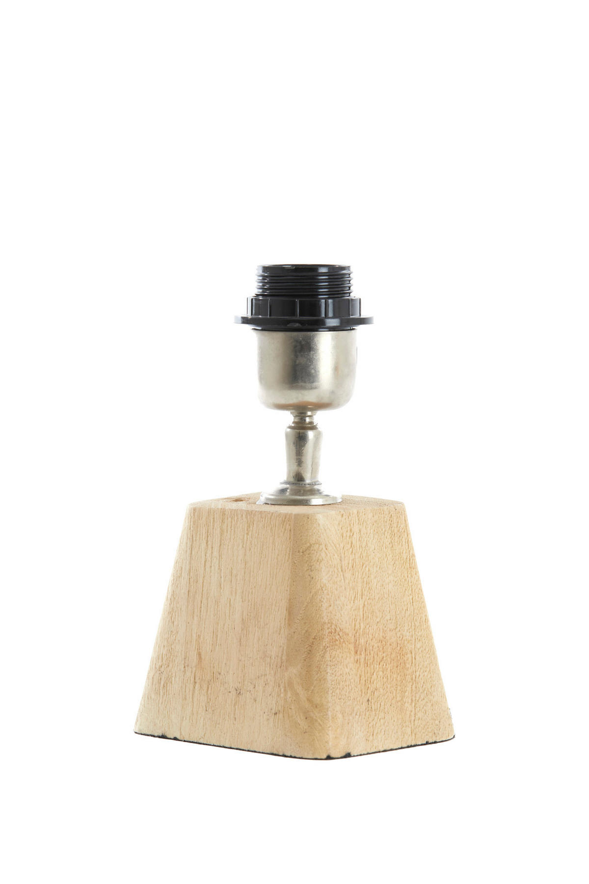 LAMPENFUSS Kardan Braun 18/13/15 cm - Hellbraun, Holz (18/13/15cm) - Light & Living