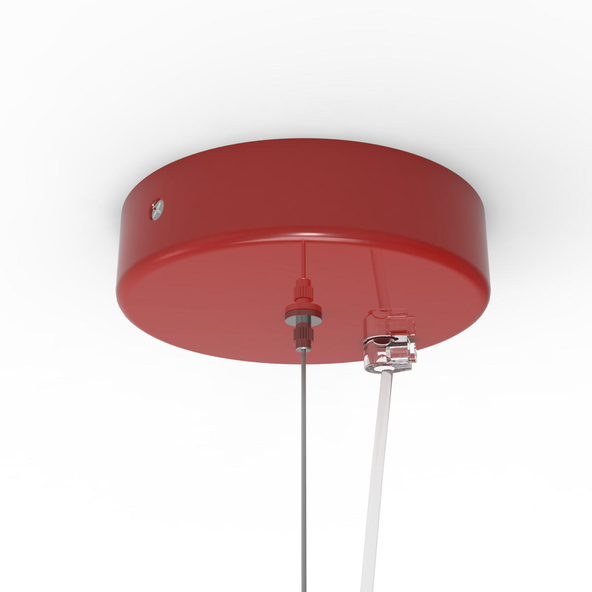 HÄNGELEUCHTE - Rot, Metall (60/60/30cm) - Lumicom