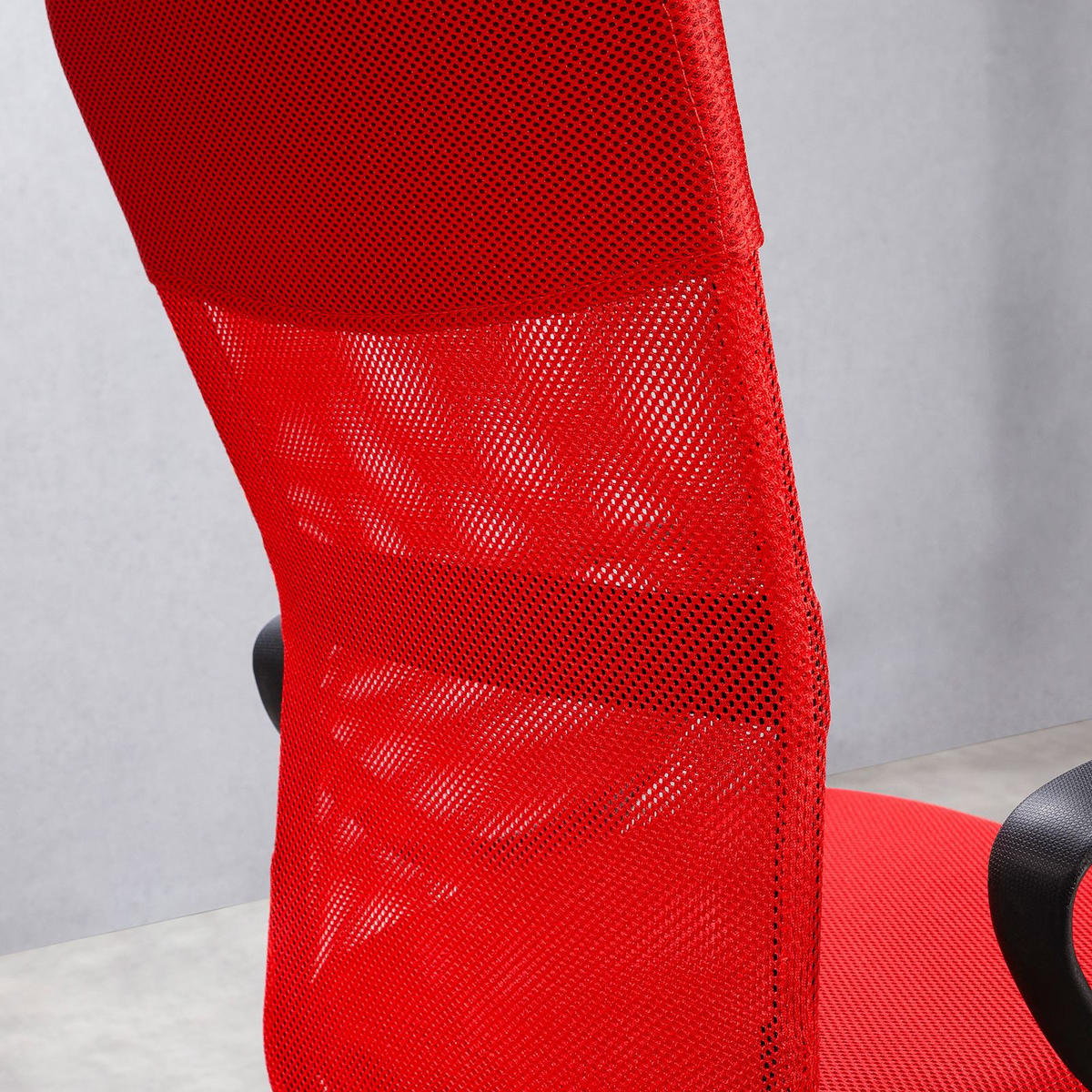 BÜRODREHSTUHL JOGO - Rot, Textil (55/99/50cm) - IDIMEX