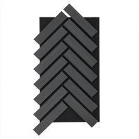 AKUSTIKPANEEL VEGA - Black Oak, 12 x Paneel - Schwarz, Holz/Textil (40.5/80/2.2cm) - Home Deluxe
