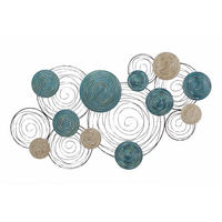 WANDDEKO Blau 114/63 cm - Blau, Metall (2/63/6cm) - KUNSTLOFT