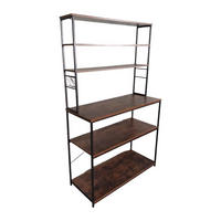 KÜCHENREGAL - Multicolor, Holzwerkstoff/Metall (100/167/40cm) - Relaxdays