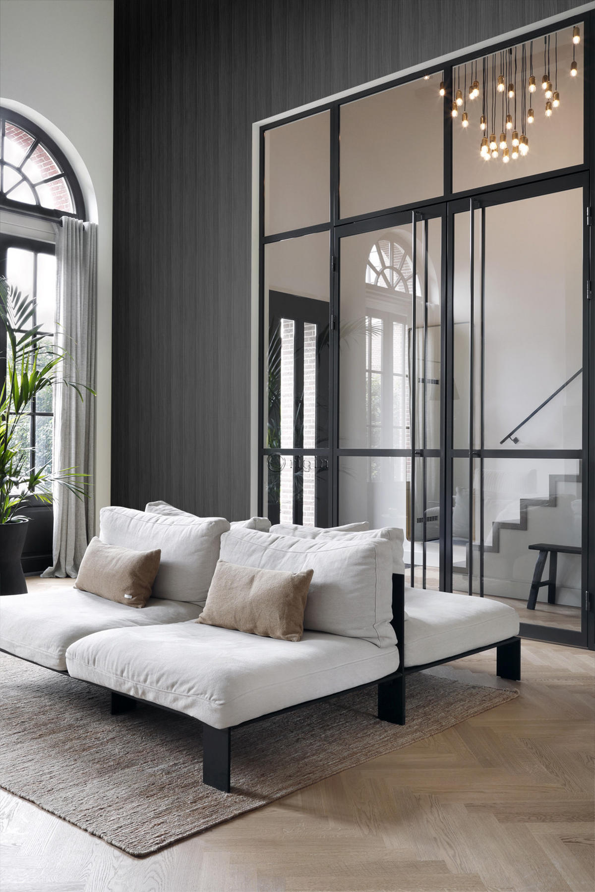 TAPETE Streifenmuster 53 cm x 10.05 m - Schwarz, Papier (53/1000cm) - Origin Wallcoverings