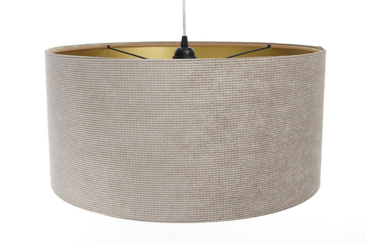 HÄNGELEUCHTE Beige 50/25 cm - Beige/Goldfarben, Kunststoff (50/0.6/25cm) - ONZENO