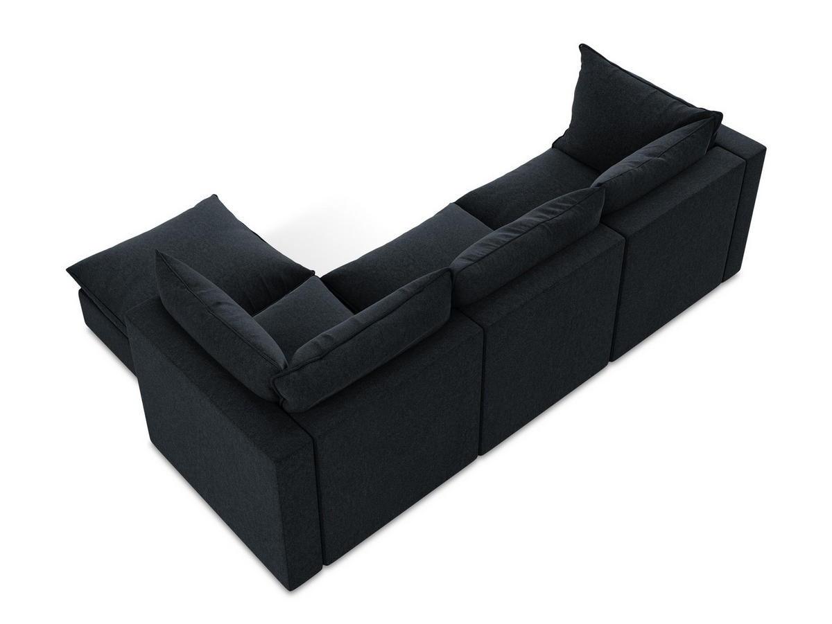 SCHLAFSESSEL Chenille Stoff Grün - Schwarz/Grün, Holzwerkstoff/Kunststoff (157/81/113cm) - Makamii