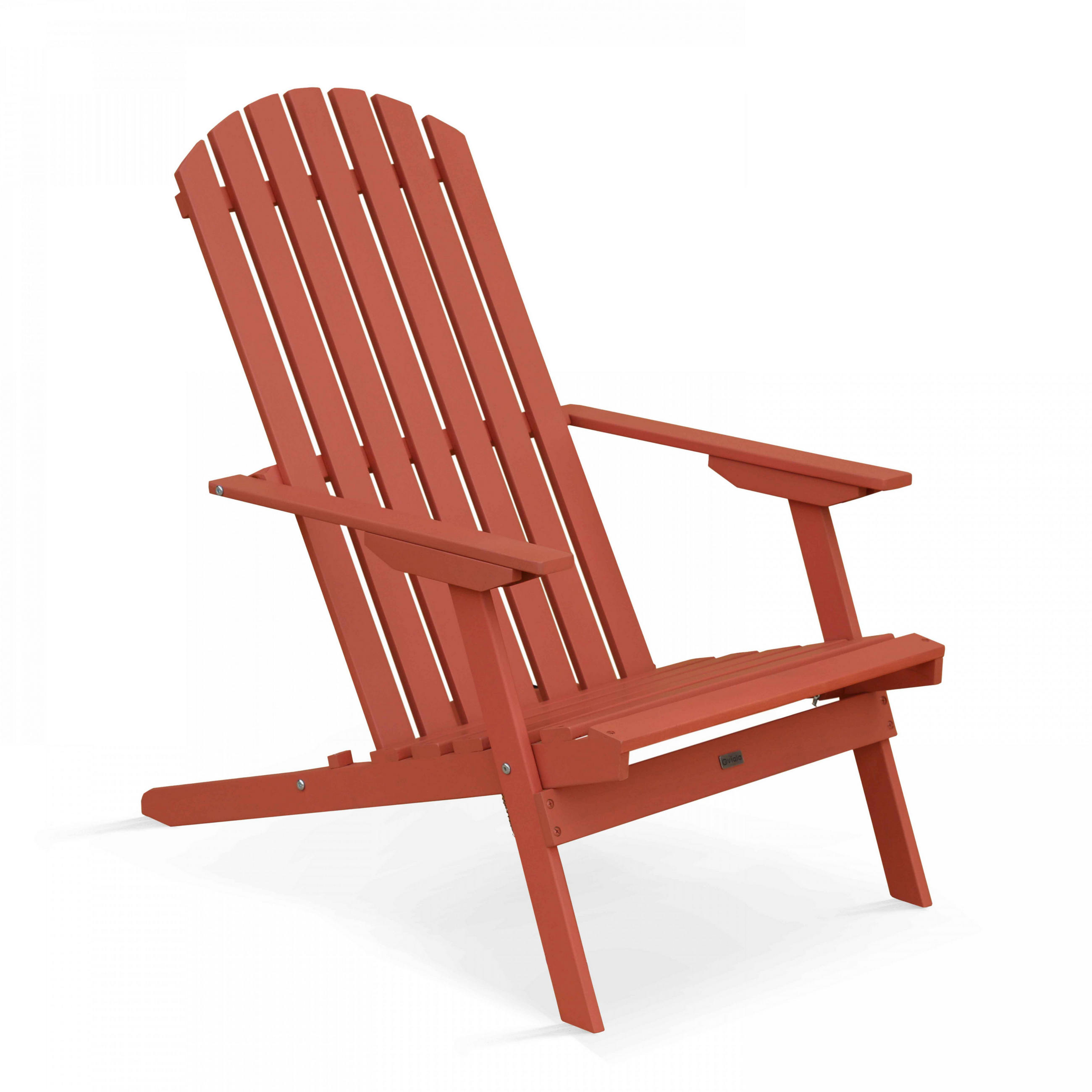 RELAXSESSEL, Terrakotta - Rot, Holz (84/95/59cm) - Oviala