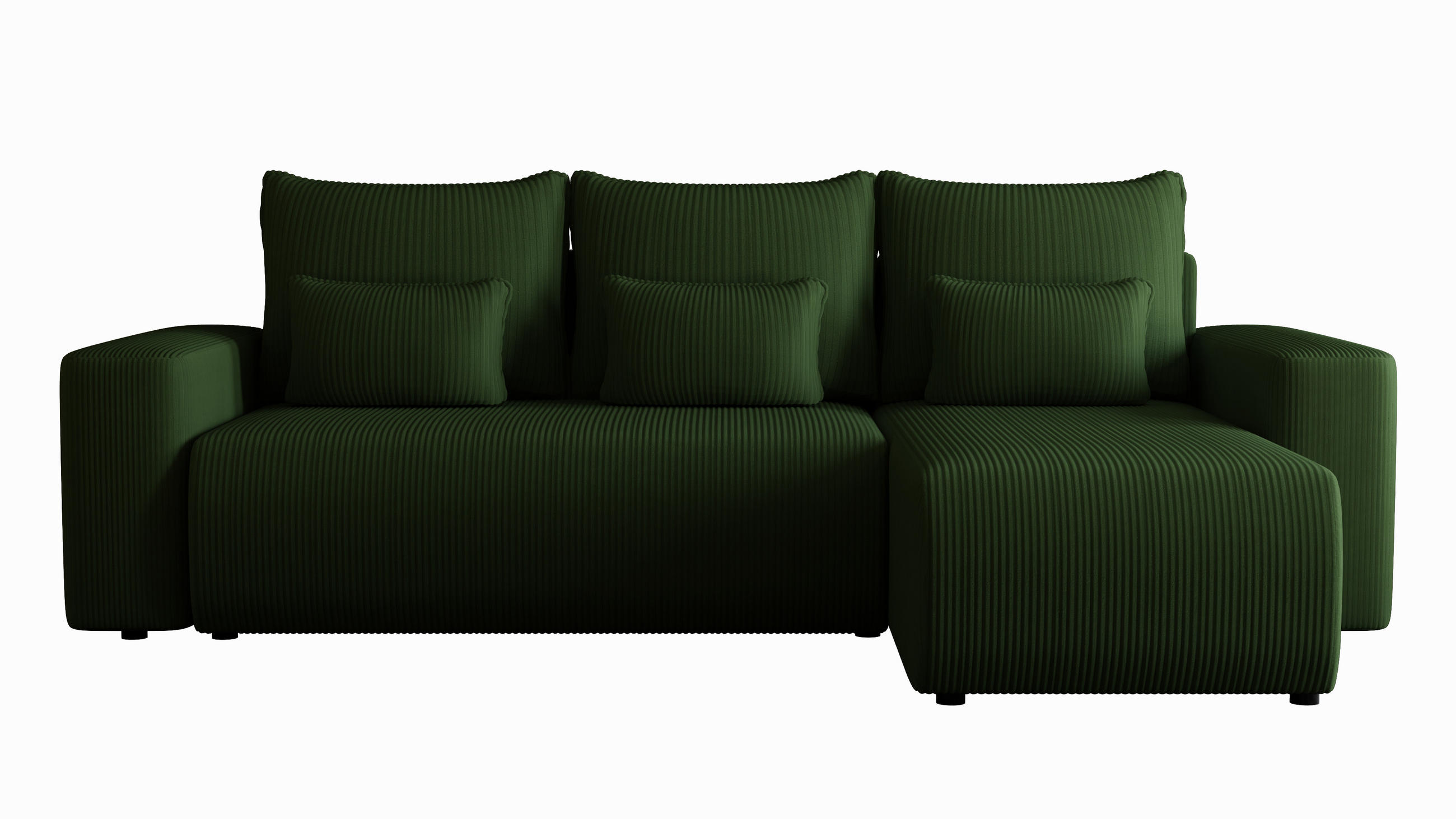 4All Home Ecksofa Dunkelgrün 248x148 cm