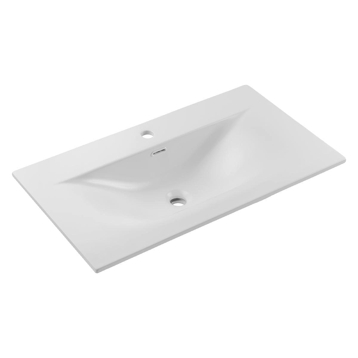 WASCHTISCH 80.2cm Isaline Helle Eiche - Braun, Holzwerkstoff (80.2/57/46cm) - Petits-meubles