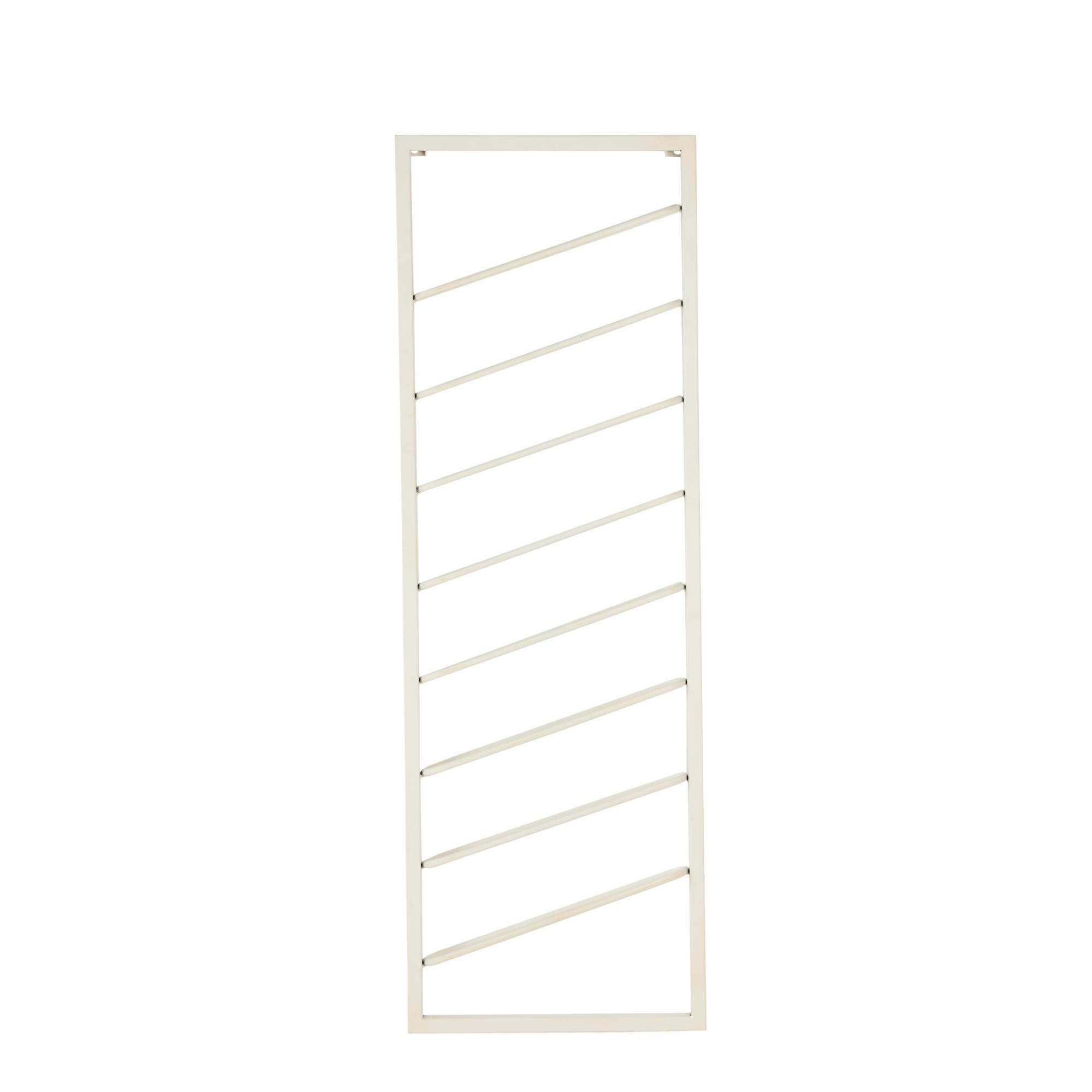 WEINREGAL Amore Weiß 40/7/120 cm - Weiß, Metall (7/120/40cm) - Light & Living