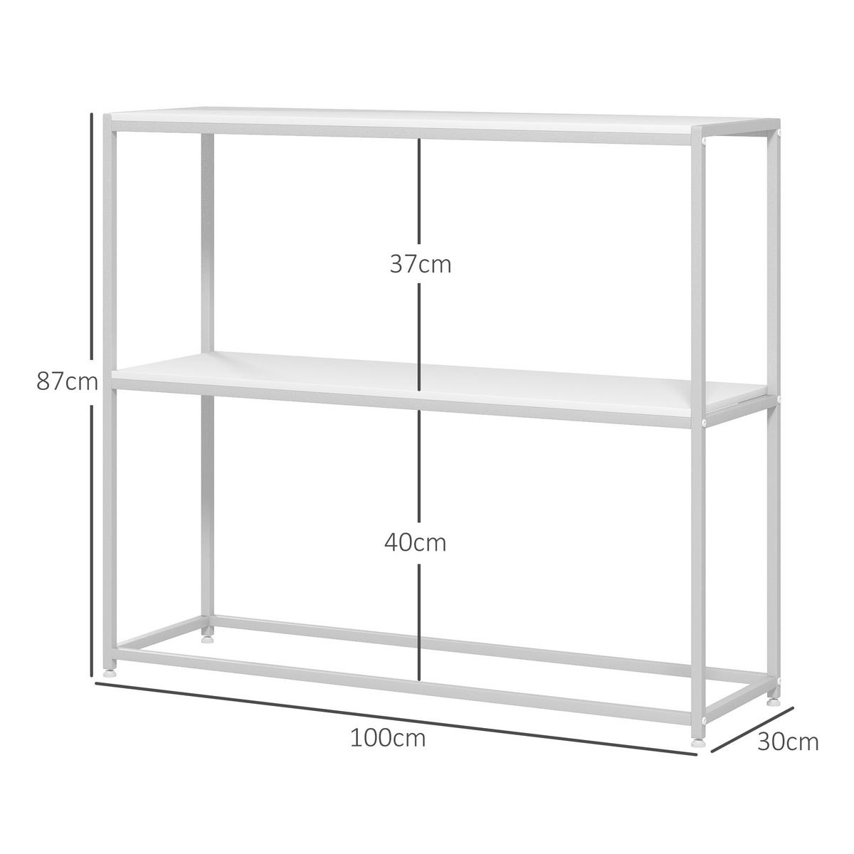 KONSOLENTISCH Weiß Spanplatte 1 Stück - Weiß, Kunststoff (100/30/87cm) - GiPP