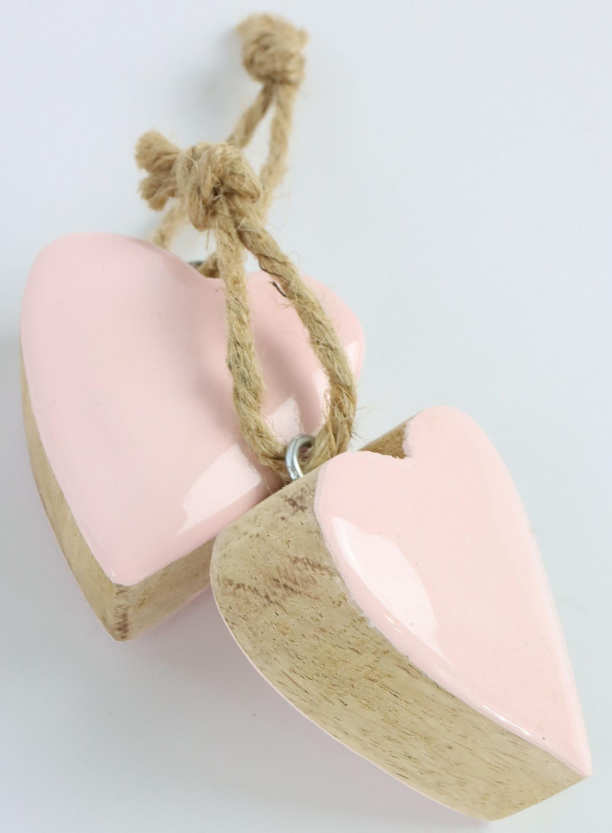 HERZHÄNGER Rosé 61-tlg. - Rosa, Holz (5/6/2cm) - FURNARO