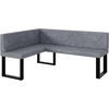 ECKBANK ERIC_U - Grau, Textil (128/168cm) - Meblini