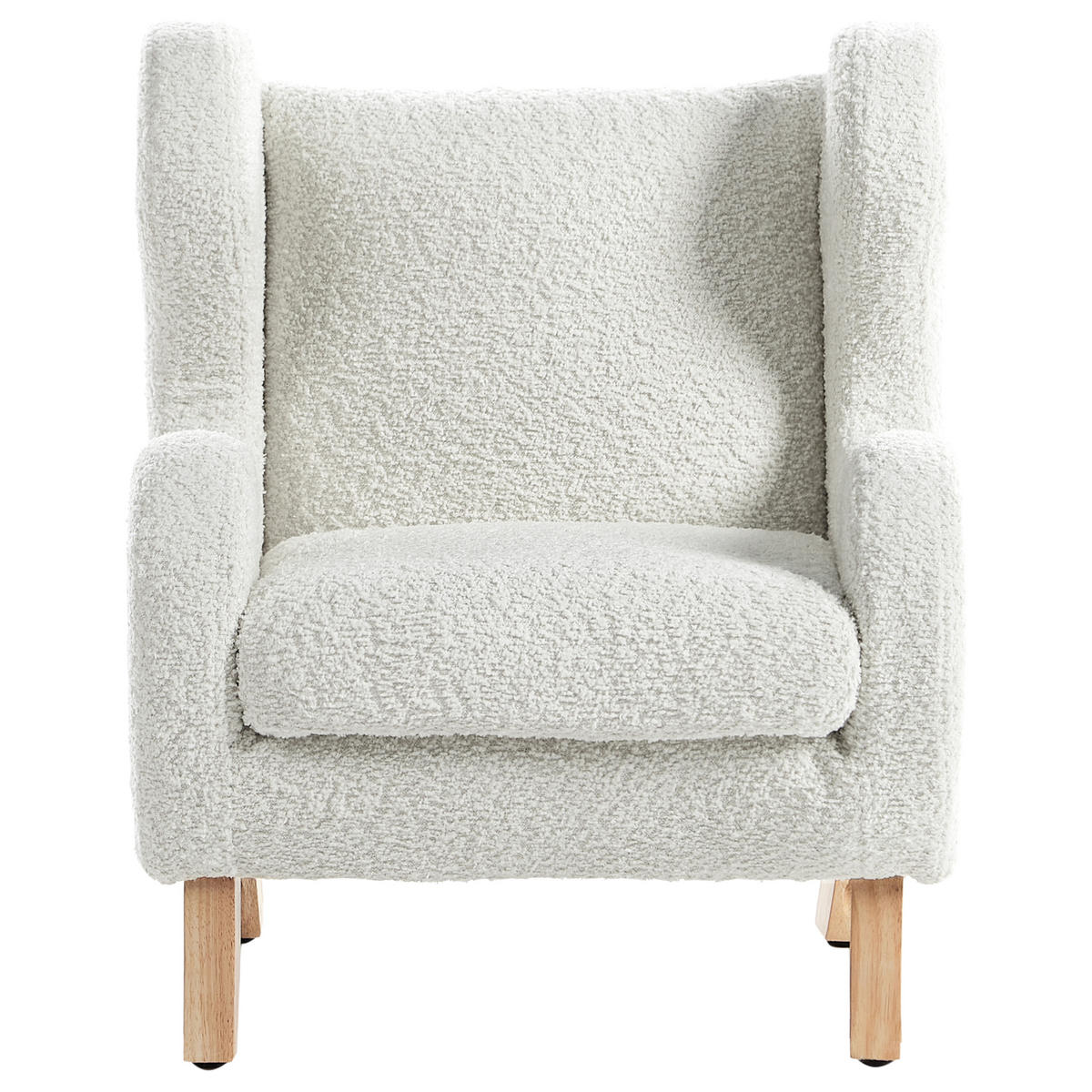 KINDERSESSEL Bouclé Cremeweiß Farum - Weiß, Textil (45/55/41cm) - Beliani