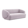 3-SITZER SOFA Samt Stoff Violett - Lila/Flieder, Kunststoff/Textil (212/81/98cm) - Makamii