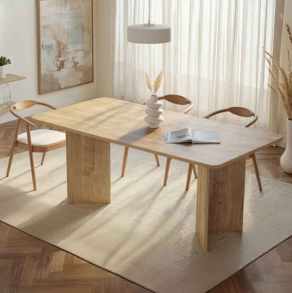 ESSTISCH linza Braun - Braun, Holz (180/90/75cm) - Habitat Garten