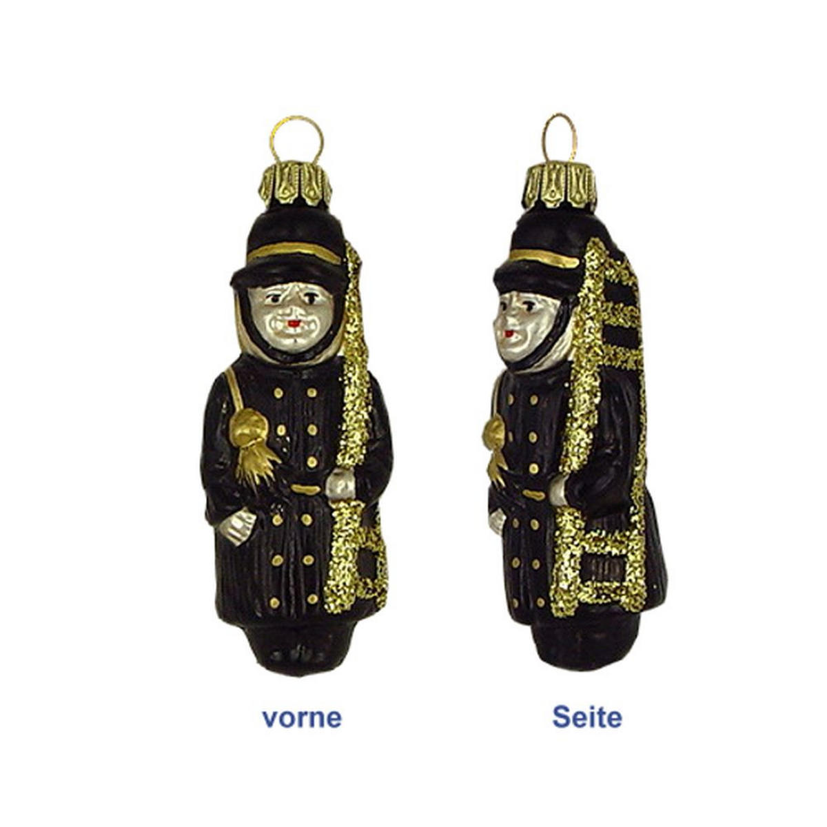 CHRISTBAUMSCHMUCK Schornsteinfeger 8 cm - Multicolor, Metall (0.1/8/0.1cm)