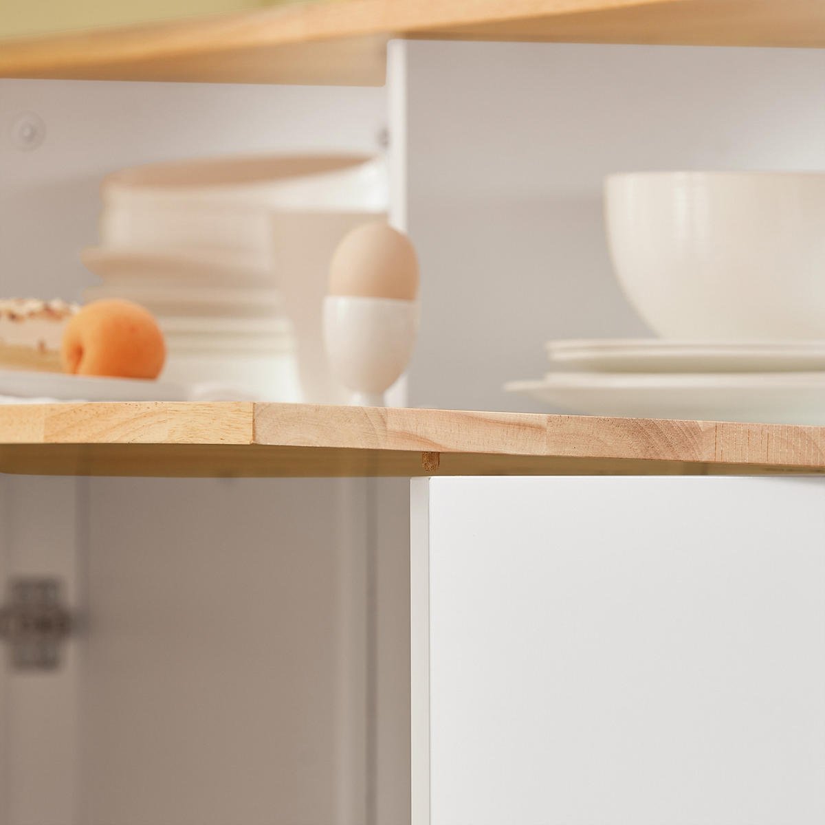 KÜCHENINSEL Weiß-Natur - Weiß, Holz/Holzwerkstoff (110/97/68cm) - SoBuy