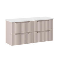 WASCHTISCHUNTERSCHRANK 120.4cm Riva Kaschmir - Beige, Holzwerkstoff (120.4/59/40cm) - Petits-meubles