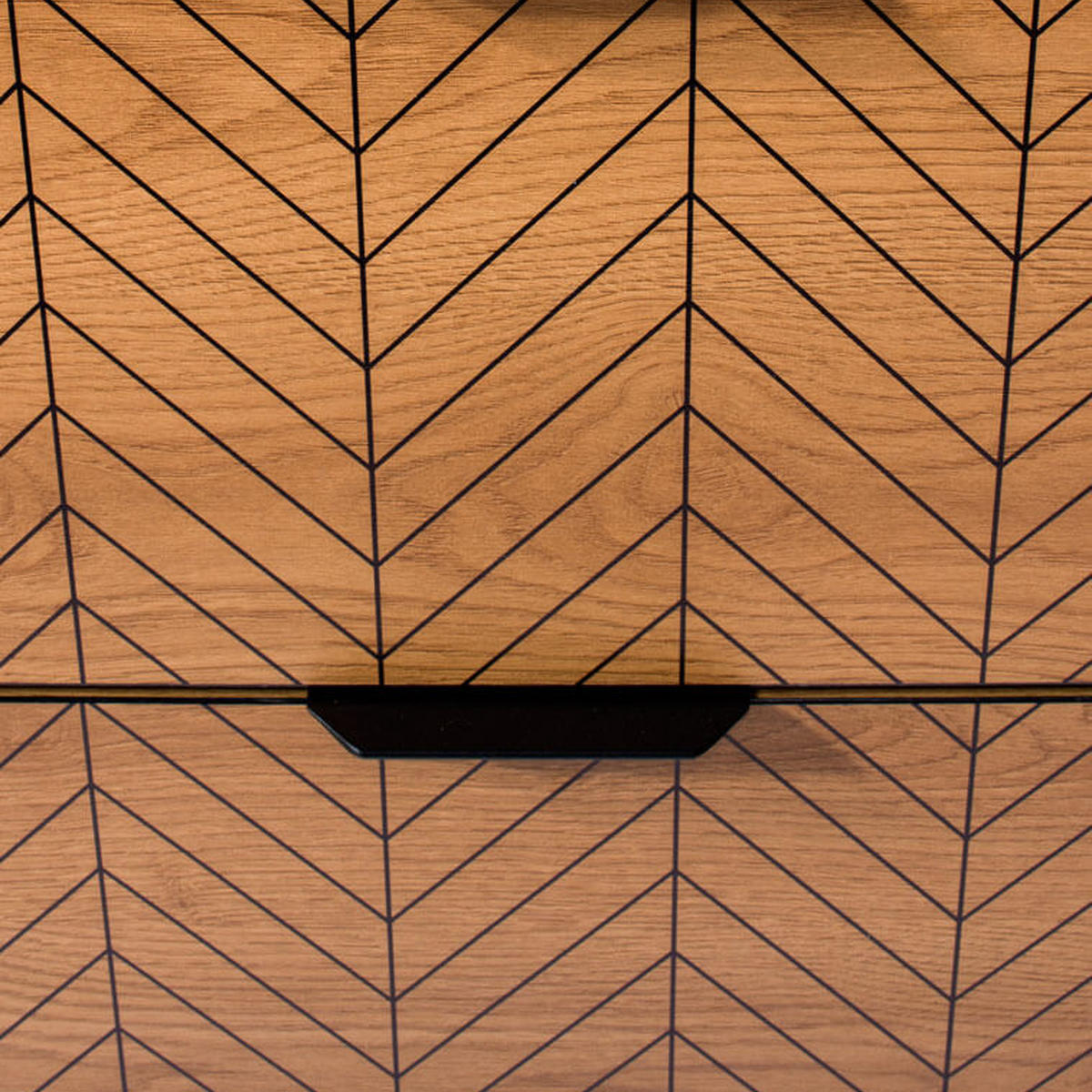 KOMMODE Fonti F-5 117,5 x 90 x 40,6 cm Karamell-Eiche - Eichefarben, Holzwerkstoff (117.5/90/40.6cm) - Koseto