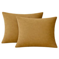 KISSENBEZUG Stone Washed 40x40 cm aus 100% Baumwolle, Renforce Kissenhülle 40 x 40 im 2er Set - Gold - Goldfarben, Textil (40/40cm) - Carpe Sonno