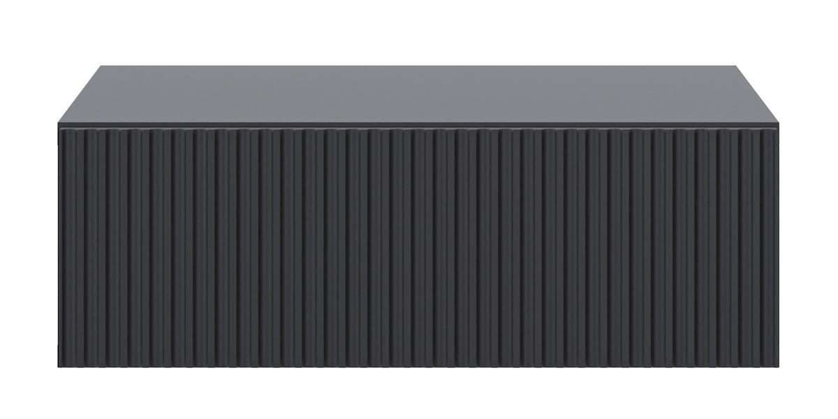 NACHTSCHRANK Veldio Schwarz 50 cm - Schwarz, Holzwerkstoff (50/17/35.6cm) - Selsey