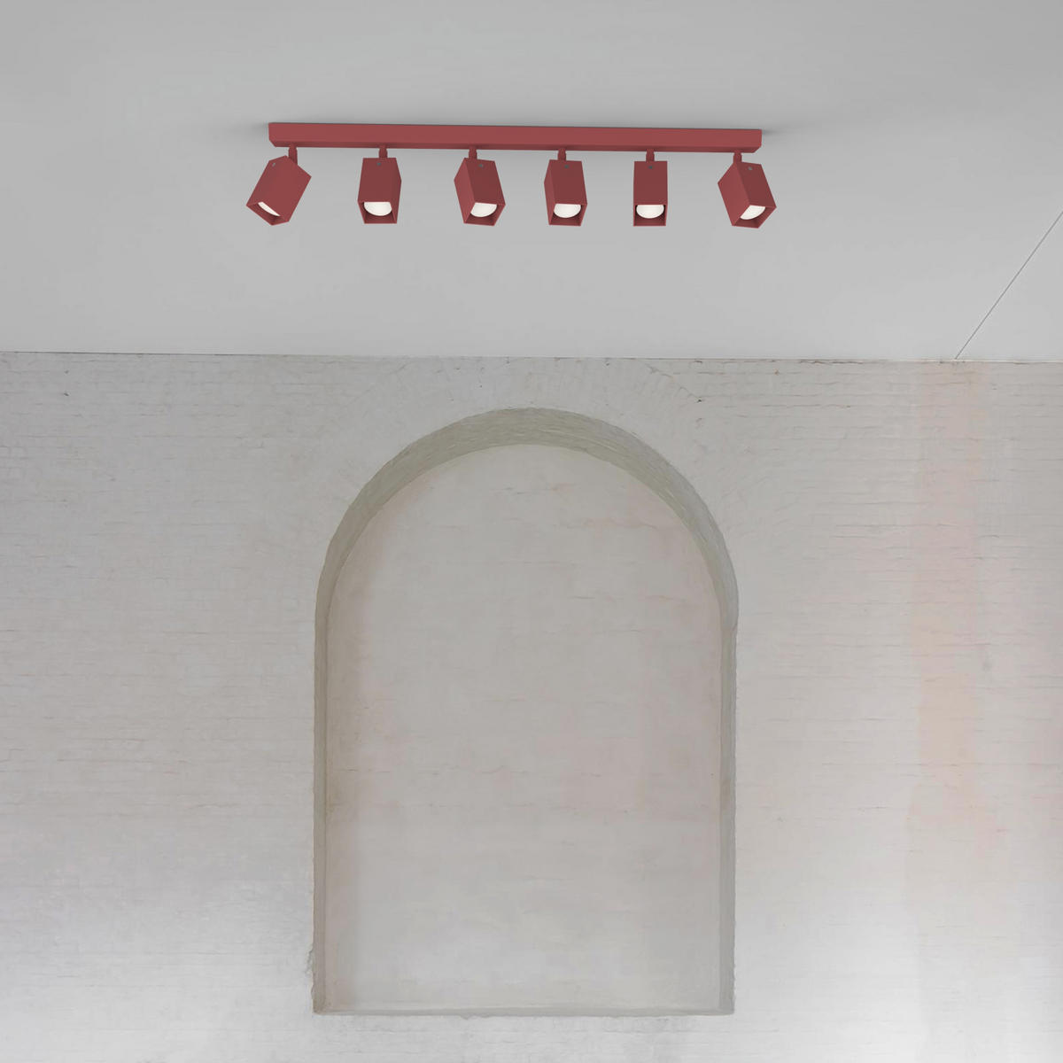 DECKENLEUCHTE - Rot, Metall (6/90/18cm) - Lumicom