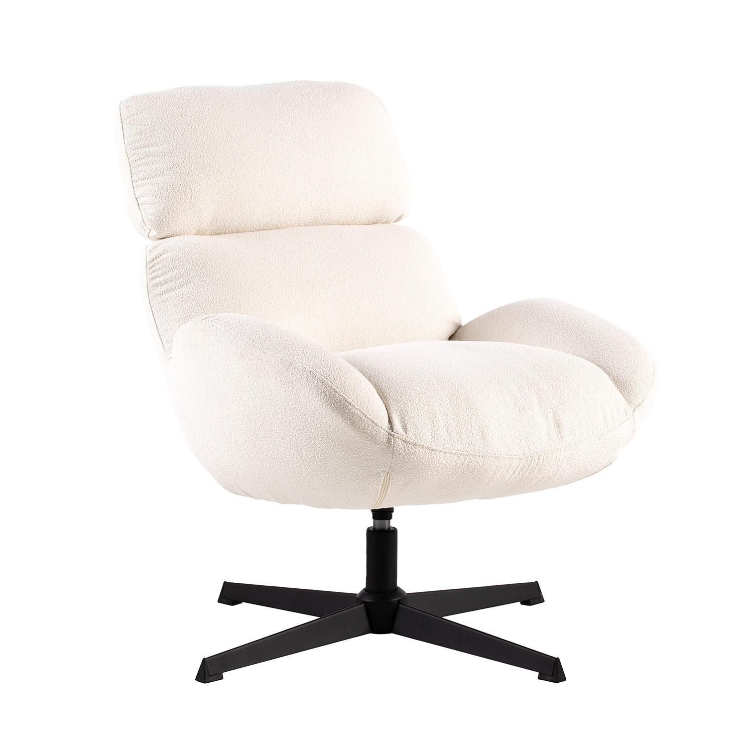 DREHSTUHL Rik Beige 72 cm x 88 cm - Beige, Textil (72/88/78cm) - Klast Home