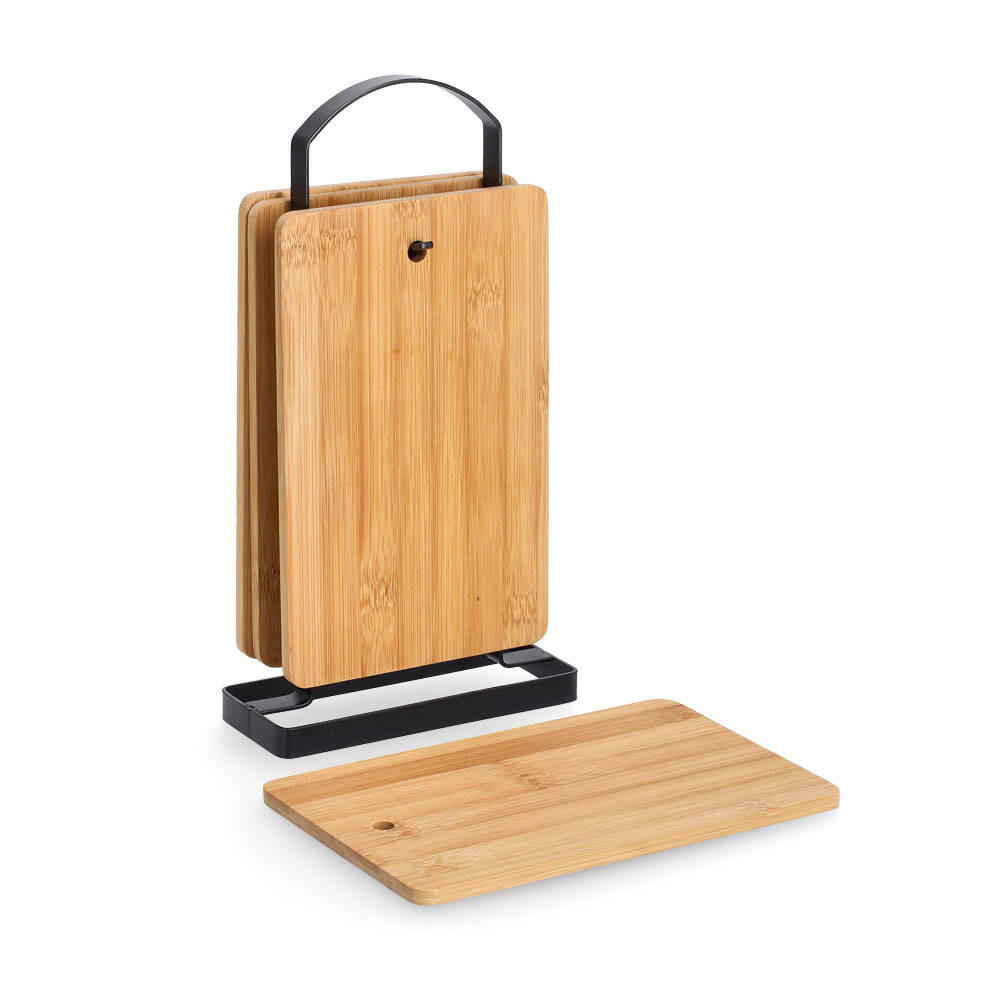 SCHNEIDEBRETT mit Ständer 16/6,5 cm - Braun, Naturmaterialien (6.5/16cm)