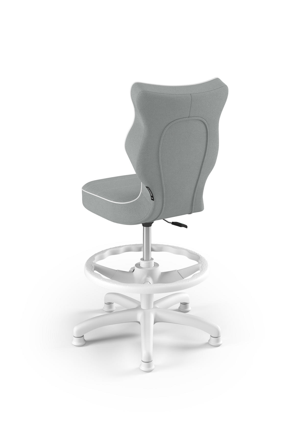 KINDERSTUHL Petit mit Fußstütze - Weiß/Grau, Textil (66/90/66cm) - RAUMHIRSCH FURNITURE