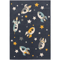 KINDERTEPPICH Apollo Blau 160x230 cm - Blau, Kunststoff (160/1cm) - KUNSTLOFT