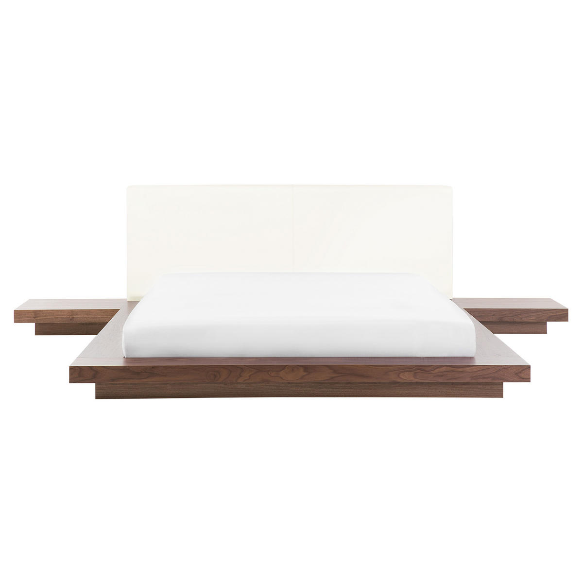 WASSERBETT 160x200 cm Heller Holzfarbton Zen - Hellbraun, Holzwerkstoff (160/200cm) - Beliani
