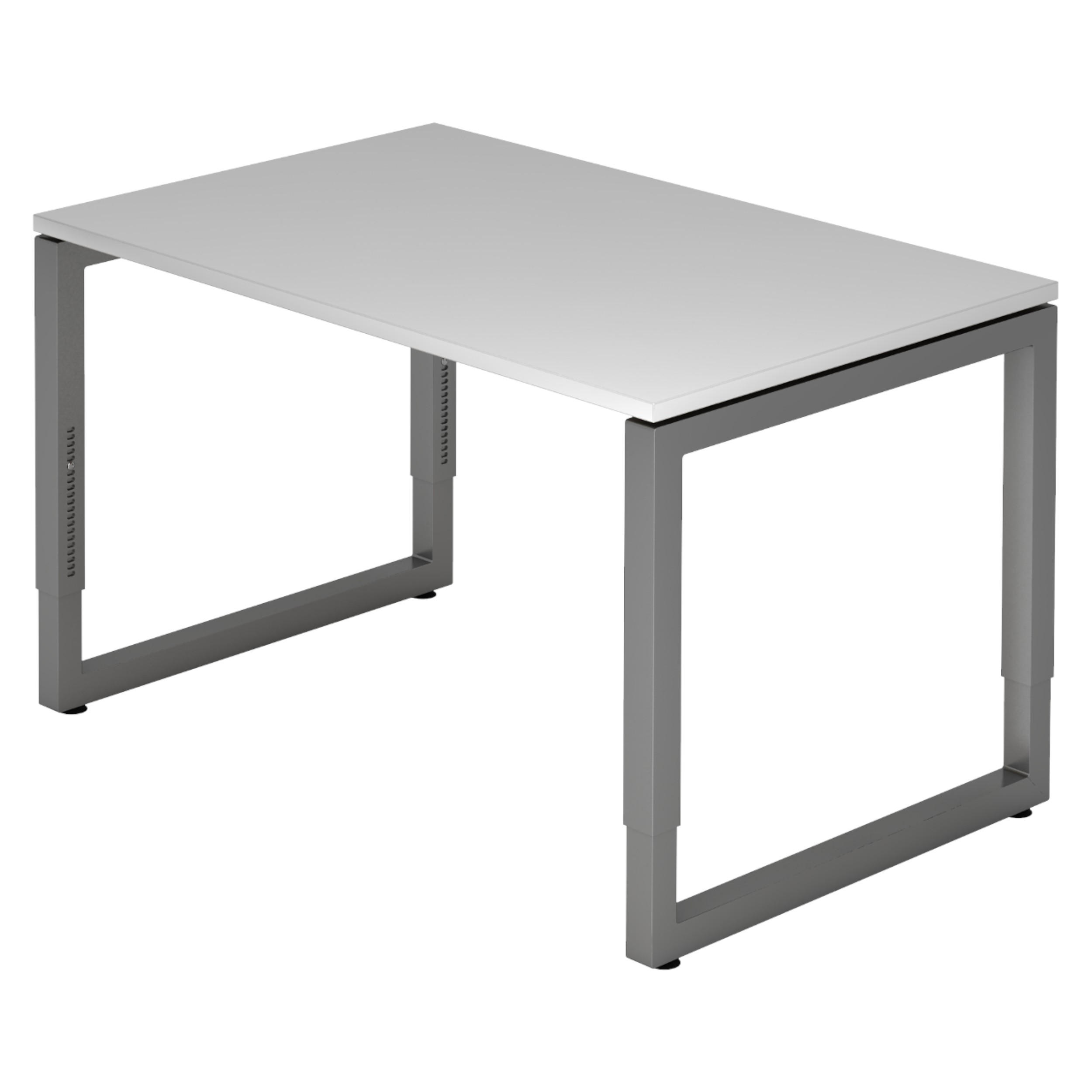 SCHREIBTISCH Serie-R 80/120/74 cm in Grau/Graphitfarben - Graphitfarben/Grau, Holzwerkstoff (80/120/74cm) - bümö