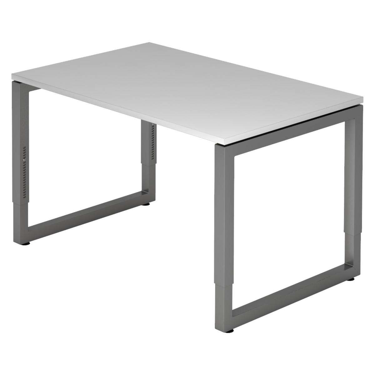 SCHREIBTISCH Serie-R 80/120/74 cm in Grau/Graphitfarben - Graphitfarben/Grau, Holzwerkstoff (80/120/74cm) - bümö