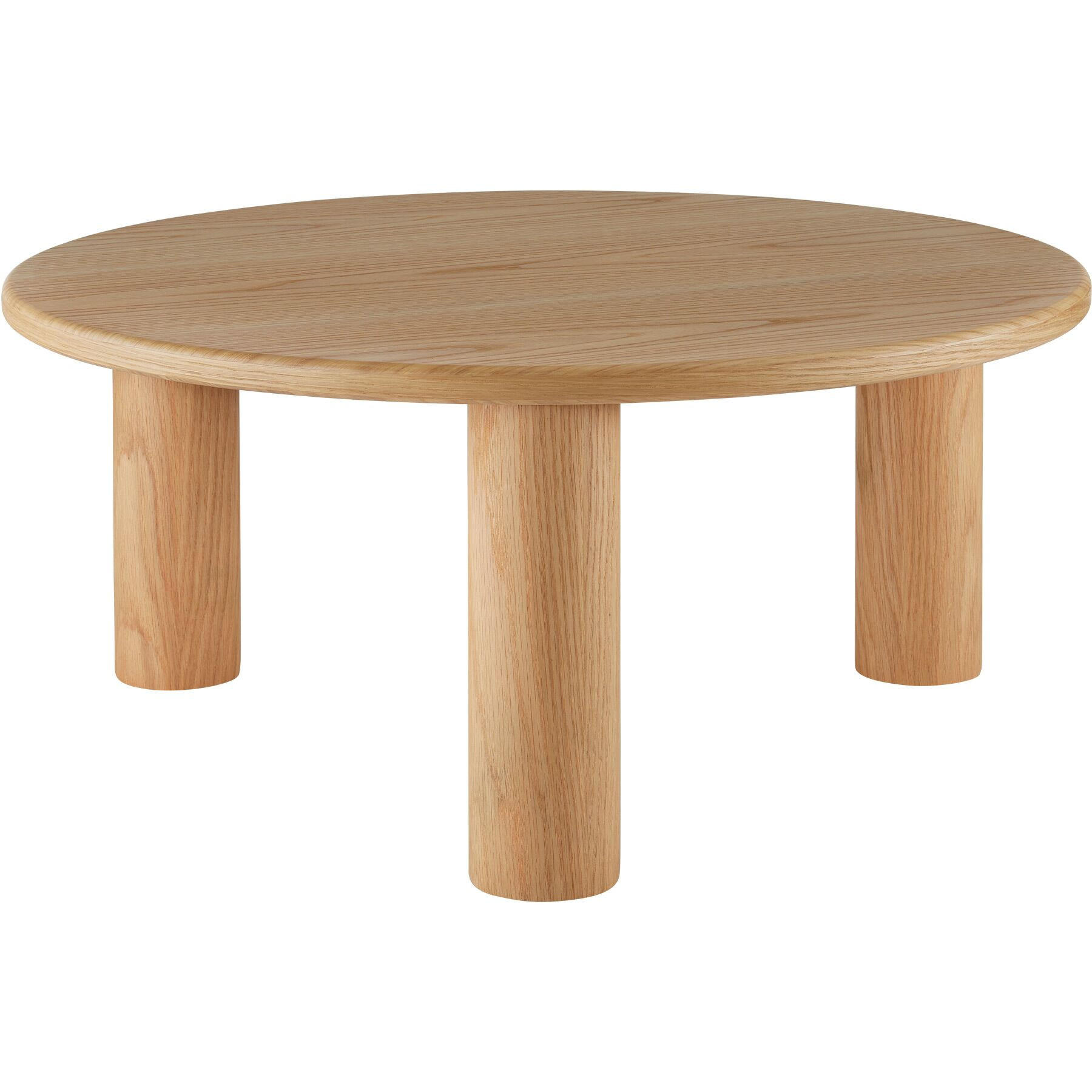 COUCHTISCH Sisi,bodenschonende Filzgleiter,Eiche hell - Eichefarben, Holz (80/80/35.5cm) - tectake