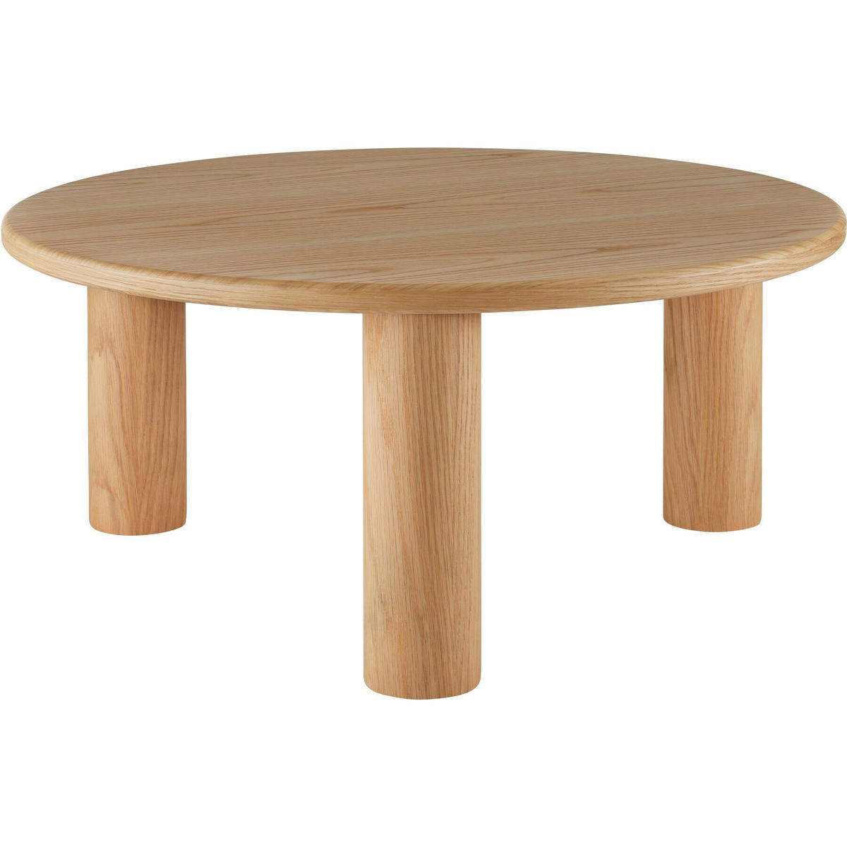 COUCHTISCH Sisi,bodenschonende Filzgleiter,Eiche hell - Eichefarben, Holz (80/80/35.5cm) - tectake